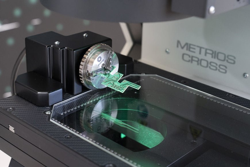 Metrios Re-Light optical measuring machine accommodates both flat and cylindrical parts